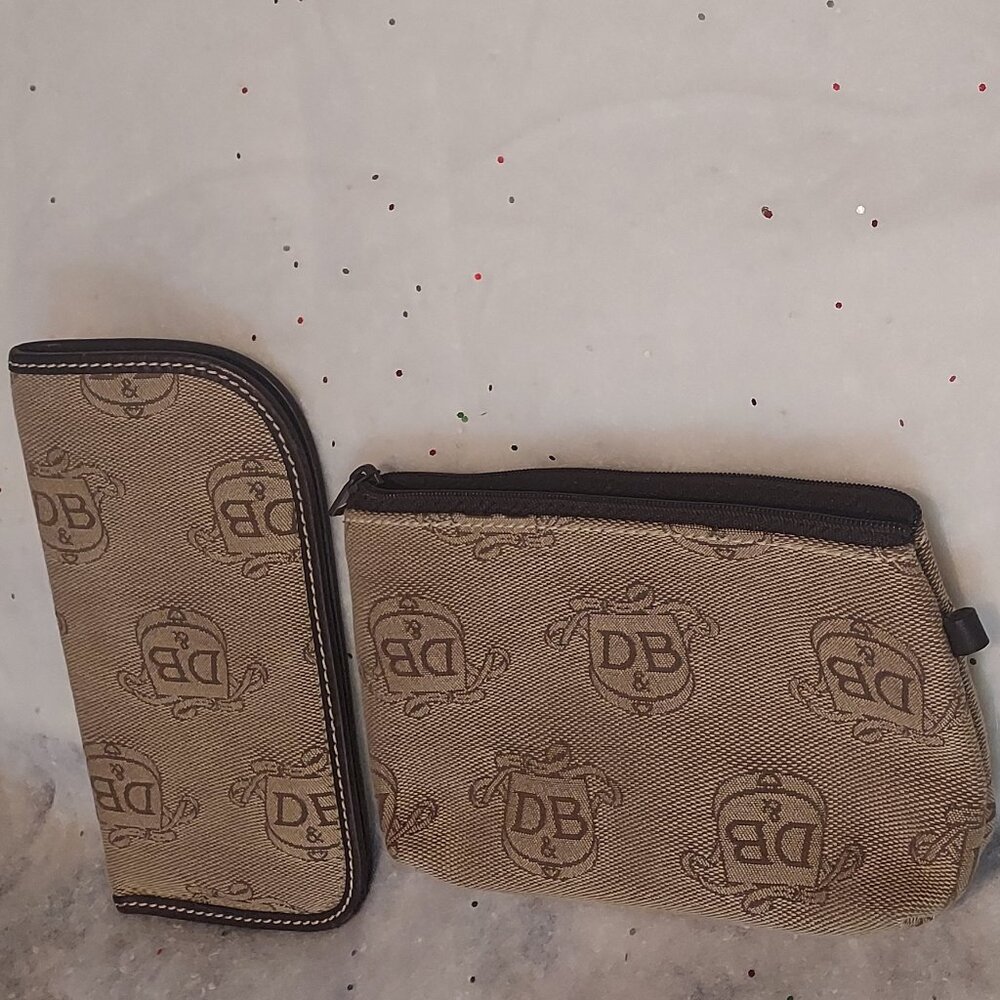 DB Logo Eyeglass Case Holder and Coin Purse